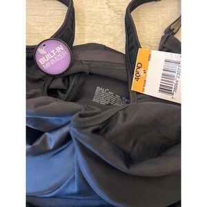 Bali Built-In Minimizer Body Shaper 40DD Black Firm Control Shapewear DF1009 NEW